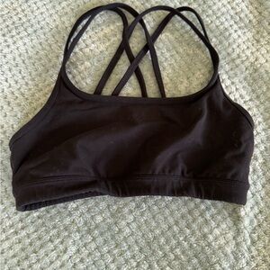 5/$15 Athleta Women's Black Strappy Sports Bra